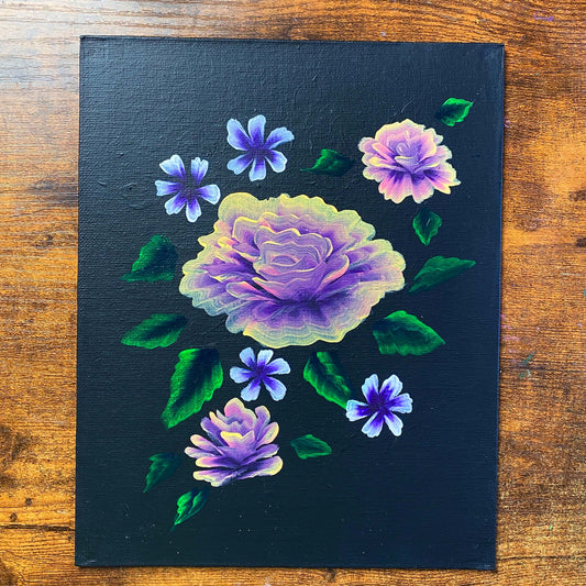 Floral Speed Painting Virtual Workshop with Gee on April 20