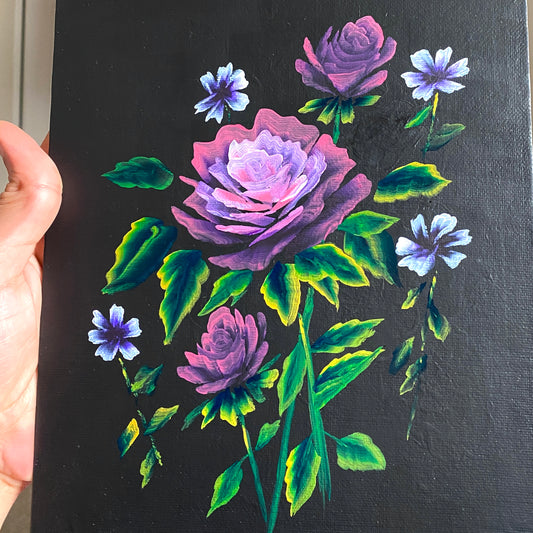 Floral Speed Painting Virtual Workshop with Gee on April 20