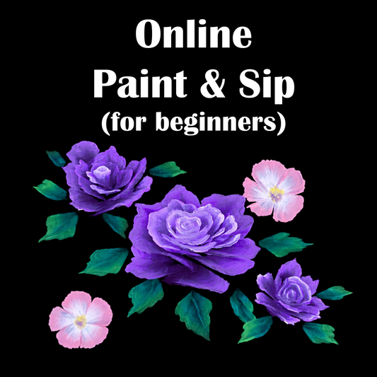 Online Paint & Sip (for beginners) May 4th